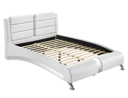 JEREMAINE 4pc QUEEN/ KING BEDROOM SET WHITE