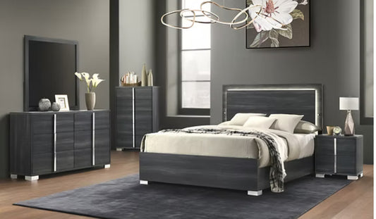 Juliet Gray 4pc Bedroom set Queen/ King