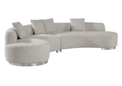 Brickell Contemporary Sofa Cream