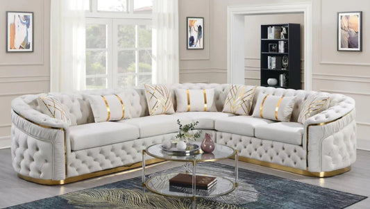 L855 - Queen Sectional Cream