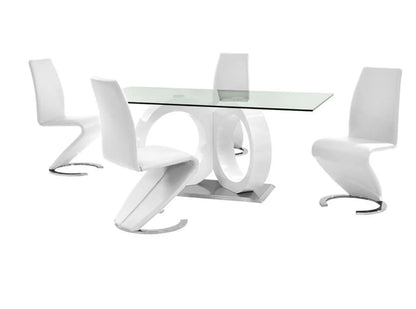 Modway White Dining set 5pc Set