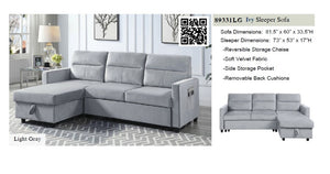 89331LG
Ivy Light Gray Velvet Loveseat