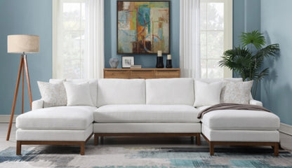 Valiant Sectional Sofa W/4 Pillows