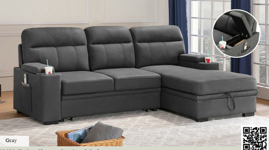 89620
Kaden Gray Polished Microfiber Loveseat