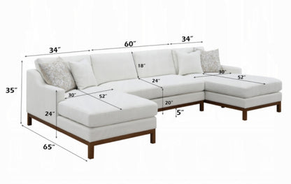 Valiant Sectional Sofa W/4 Pillows