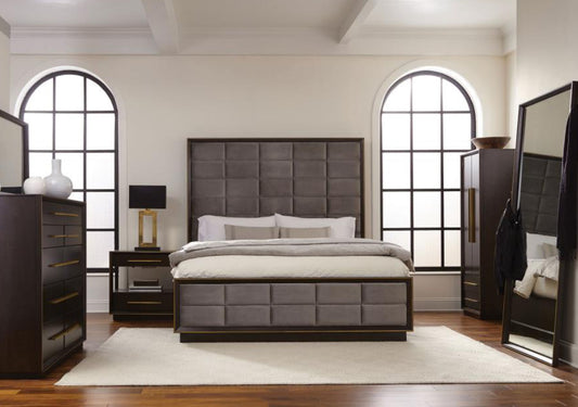 Durango 4pc Bedroom Set King/ Queen Peppercorn