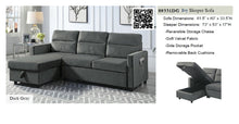 Load image into Gallery viewer, 89331DG
Ivy Dark Gray Velvet Loveseat
