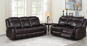 U8253 Espresso Sofa + Loveseat