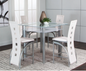 5PCS Valencia Counter High White Set