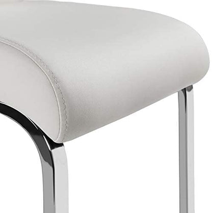6pcs Modern White Dining Chairs