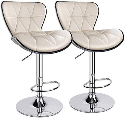 Leopard Shell Back Adjustable Swivel Bar Stools 2/1  Multi Color Chairs