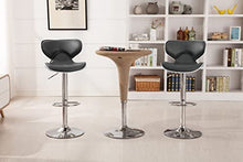 Load image into Gallery viewer, Modern Gray Saddle Back Swivel Barstool (Set of 2)
