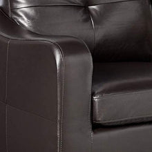 Load image into Gallery viewer, Bobkona Spencer Bonded Leather 2Piece Sofa &amp; Loveseat Set in Espresso
