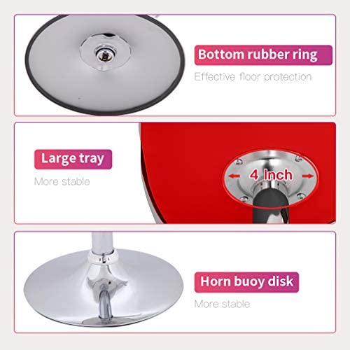 Red Square Design Modern Barstools Set Of 2