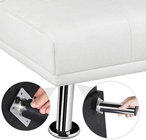 White Futon Sofa Bed Sleeper Sofa Modern