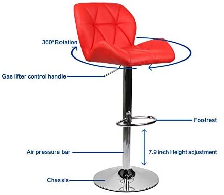 Set of 4 Shell Shaped Chair Bar Stools Modern ( Multi Colors)