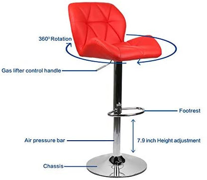 Set of 4 Shell Shaped Chair Bar Stools Modern ( Multi Colors)