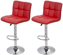 Load image into Gallery viewer, Red Square Design Modern Barstools Set Of 2
