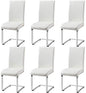 6pcs Modern White Dining Chairs