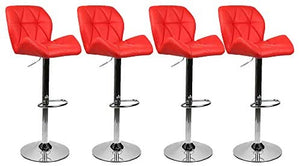 Set of 4 Shell Shaped Chair Bar Stools Modern ( Multi Colors)