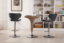 Load image into Gallery viewer, Modern Gray Saddle Back Swivel Barstool (Set of 2)
