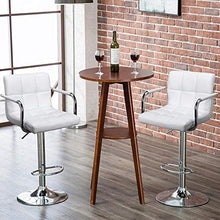 Load image into Gallery viewer, White Square Design With Arms Barstools Set Of 2
