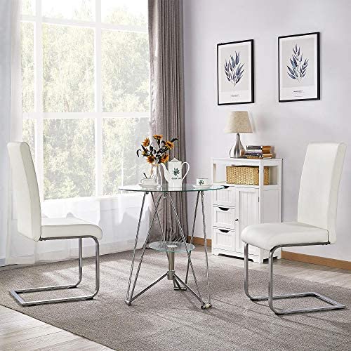 6pcs Modern White Dining Chairs