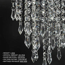 Load image into Gallery viewer, 3 Lights Mini Crystal Flushmount Chandelier Fixture
