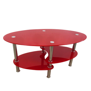 Red Oval Coffee Table