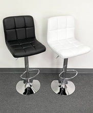 Load image into Gallery viewer, Black Square Design Modern Barstools Set Of 2
