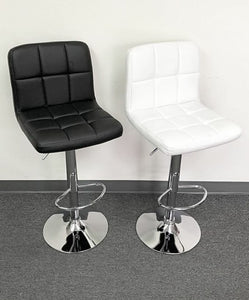 Black Square Design Modern Barstools Set Of 2