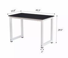 Load image into Gallery viewer, Simple White Top Office Desk With White Legs
