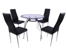 Load image into Gallery viewer, Black Delphi 5Pcs Dining Set
