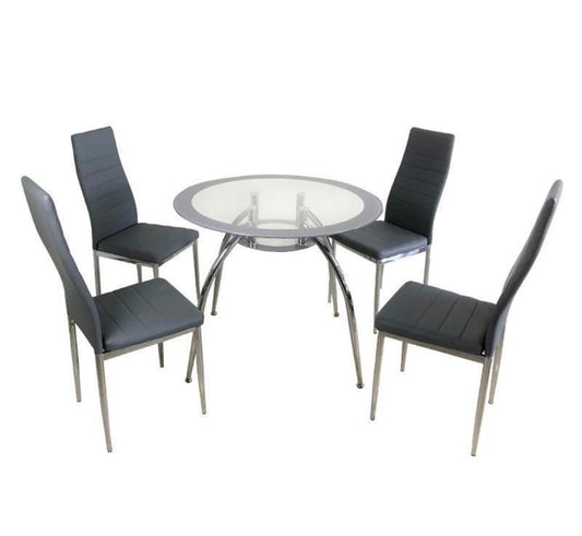 Gray 5Pcs Delphi Dining Set