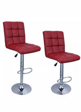 Load image into Gallery viewer, Set of 2 Modern Bar Stools Leather Hydraulic Swivel Dinning Chair Pair Barstools
