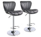 Leopard Shell Back Adjustable Swivel Bar Stools 2/1  Multi Color Chairs