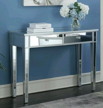 Load image into Gallery viewer, Mirrored Console Table With 2 Drawers Storage Dressing Table Furniture
