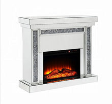 Load image into Gallery viewer, Noralie Fireplace - 90470 - Mirrored &amp; Faux Diamonds
