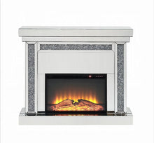Load image into Gallery viewer, Noralie Fireplace - 90470 - Mirrored &amp; Faux Diamonds
