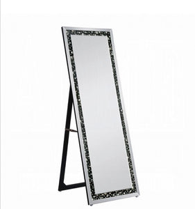 Noor Accent Mirror (Floor) - 97158 - Mirrored & Faux GemStones
