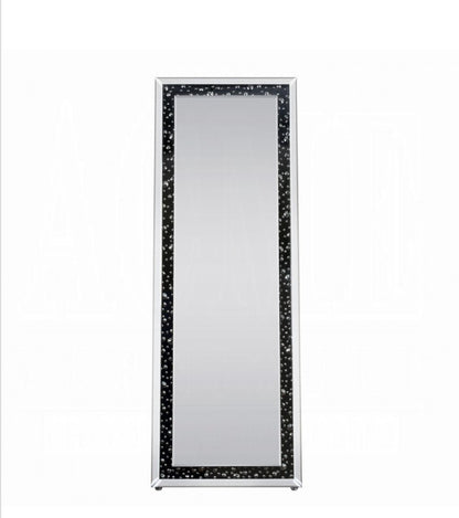 Noor Accent Mirror (Floor) - 97158 - Mirrored & Faux GemStones