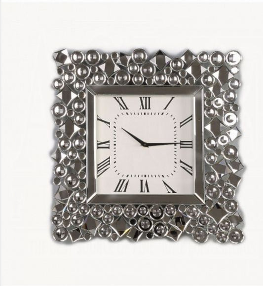 Kachina Wall Clock - 97612 - Mirrored & Faux Gems