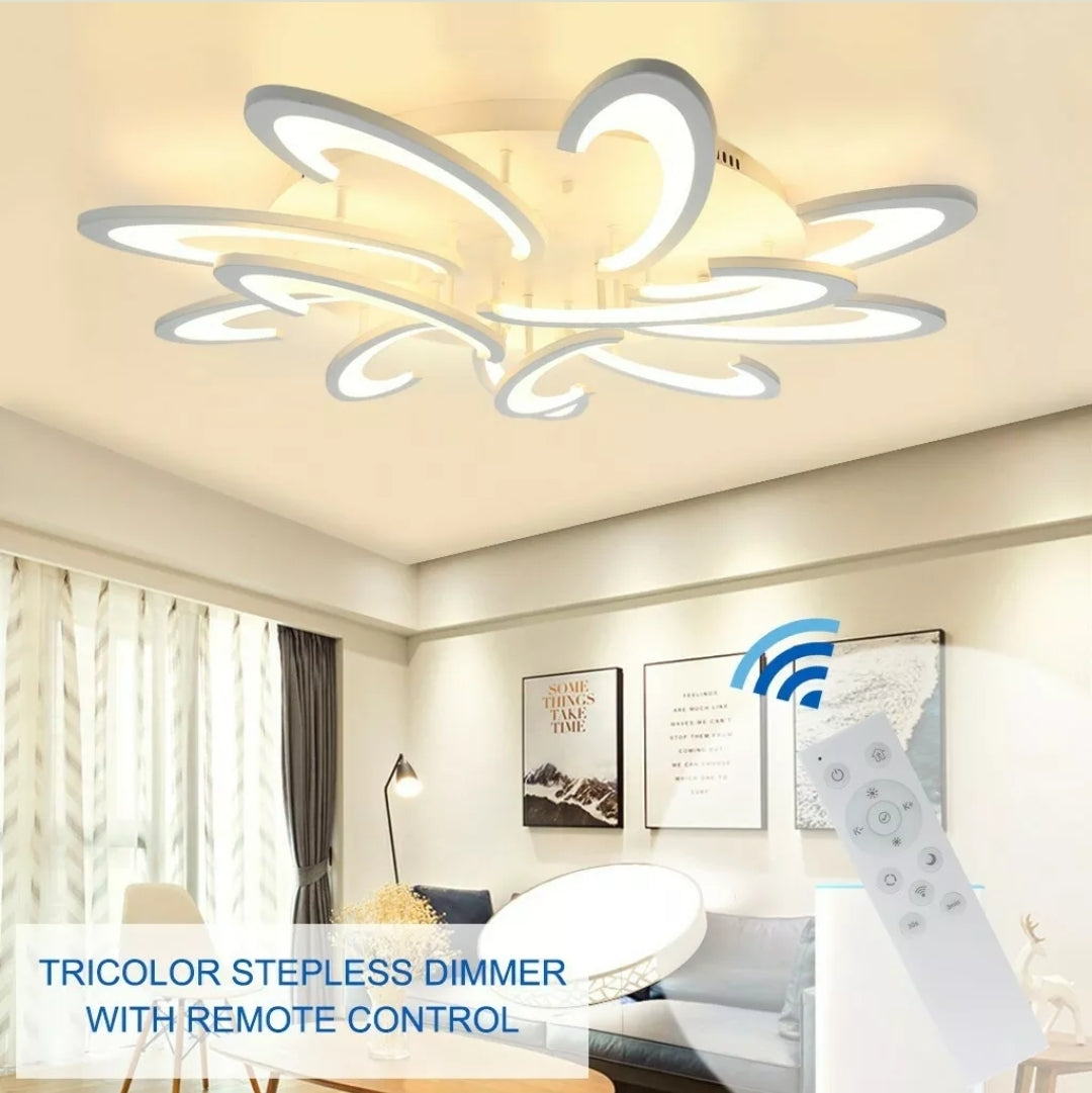 Acrylic LED Ceiling Light Flush Mount Lamp Modern Living Room Bedroom Chandelier