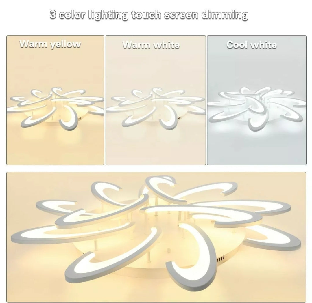 Acrylic LED Ceiling Light Flush Mount Lamp Modern Living Room Bedroom Chandelier