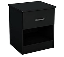 Load image into Gallery viewer, Libra 1-Drawer Nightstand-Pure Black
