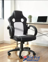 Load image into Gallery viewer, Black/Red/White/ Computer Desk Chair
