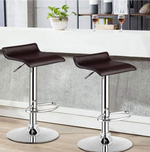 Load image into Gallery viewer, Brown Modern Backless Barstools Set Of 2
