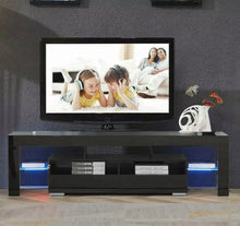 Load image into Gallery viewer, High Gloss 63&#39;&#39;  TV Stand Unit Cabinet Console Table RC with Colorful LED Lights
