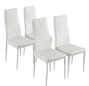 Set of 4 Dining Room Chairs Kitchen Chairs PU Leather Breakfast Furniture