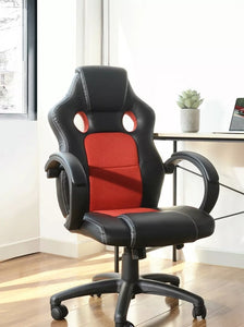 Black/Red/White/ Computer Desk Chair
